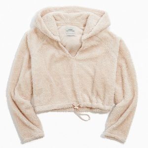 UO Tilly Cozy Faux Fur Hoodie Sweatshirt
